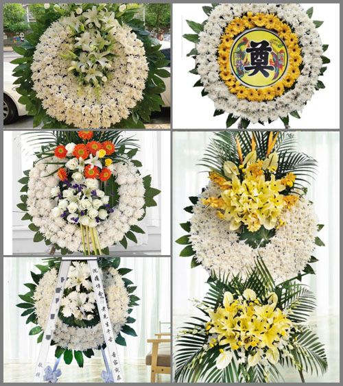 安徽阜阳市临泉县黄岭镇前洼村花圈速递