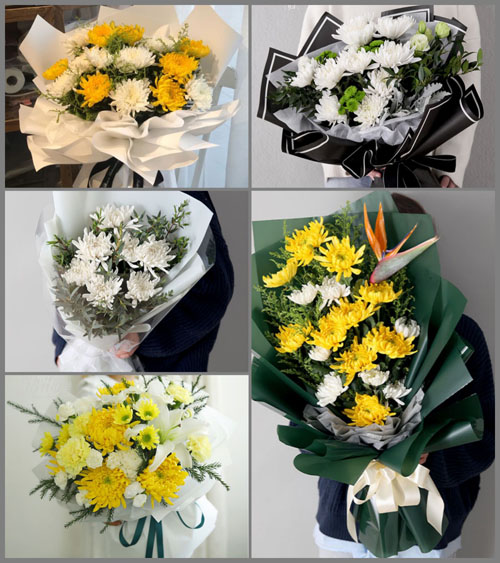 安徽阜阳市临泉县黄岭镇前洼村白事花束代送